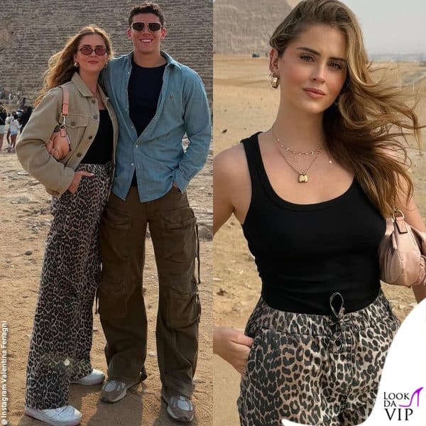 Valentina Ferragni  sceglie pantaloni Ganni