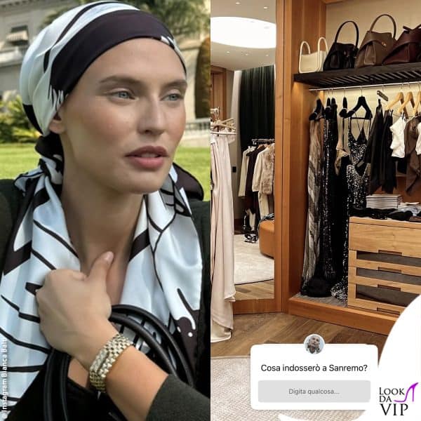 I look di Bianca Balti al Festival di Sanremo 2025