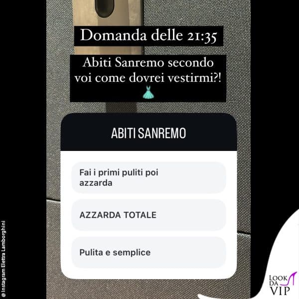 il sondaggio per i follower 