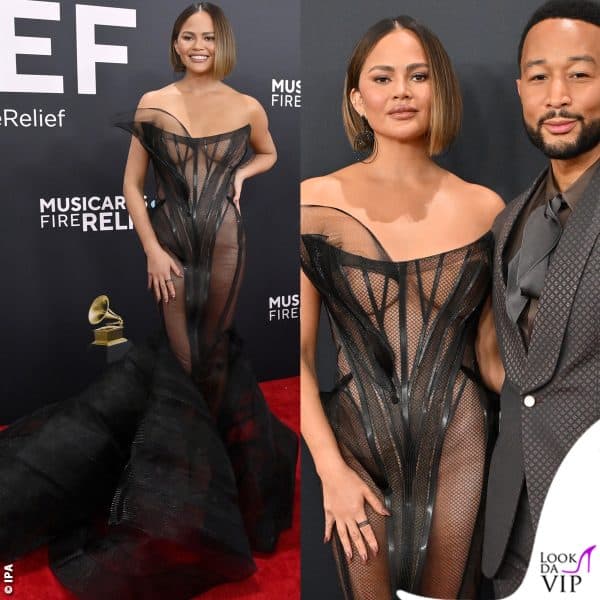 Chrissy Teigen in Christian Siriano 