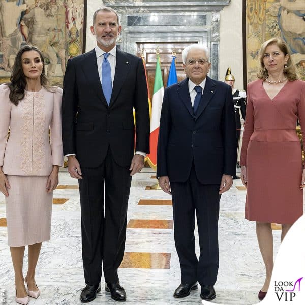 Laura Mattarella aveva già indossato l'abito a dicembre, per la visita in Italia di Letizia e Felipe di Spagna 