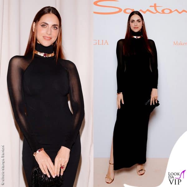 Miriam Leone all'evento Santoni 