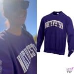 Meghan Markle con la felpa Northwestern di Lady Diana