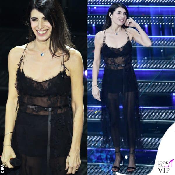 velature sensuali nel look Dior di Giorgia 