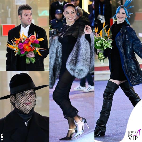 I look dei cantanti sul green carpet di sanremo 2025