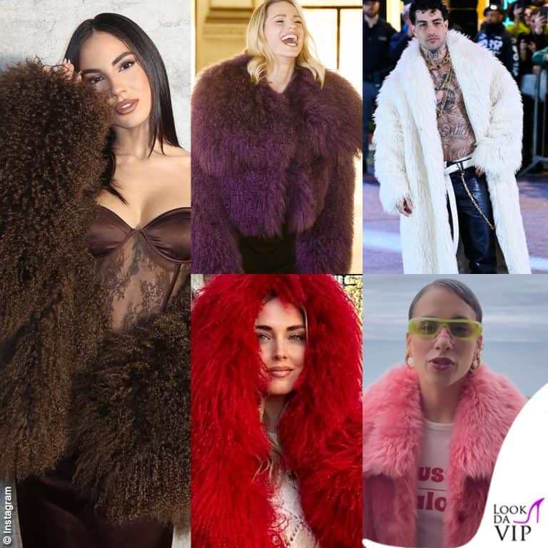 vip con la pelliccia: De Lellis Hunziker Effe Ferragni Coma Cose