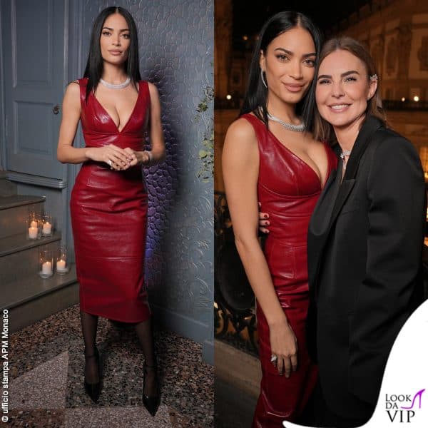 l'artista posa con Kika Prette, direttore creativo del brand 