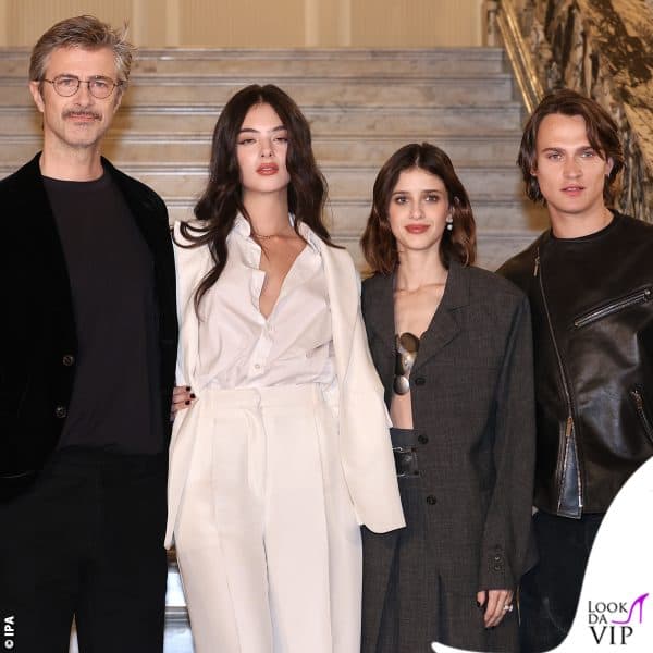 Il photocall de "Il Gattopardo" a Roma: Kim Rossi Stuart, Deva Cassel (in Dior) Benedetta Porcaroli e Saul Nanni 