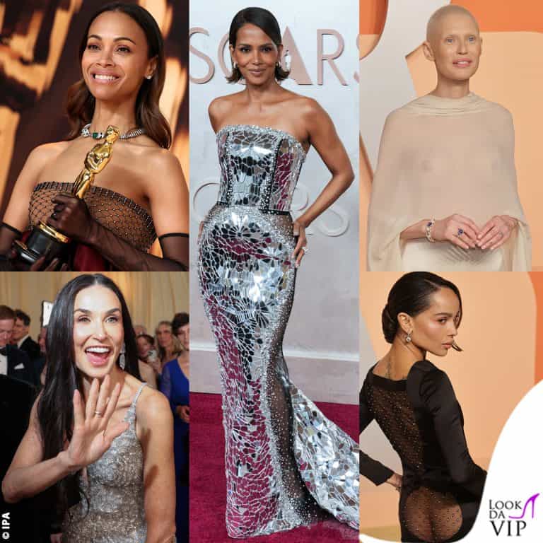 I look delle star sul red carpet degli oscar 2025