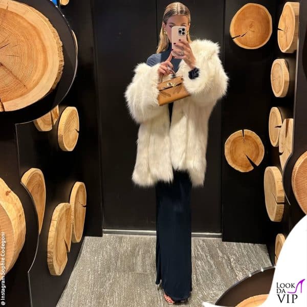 Sophie Codegoni con una borsa Hermès 