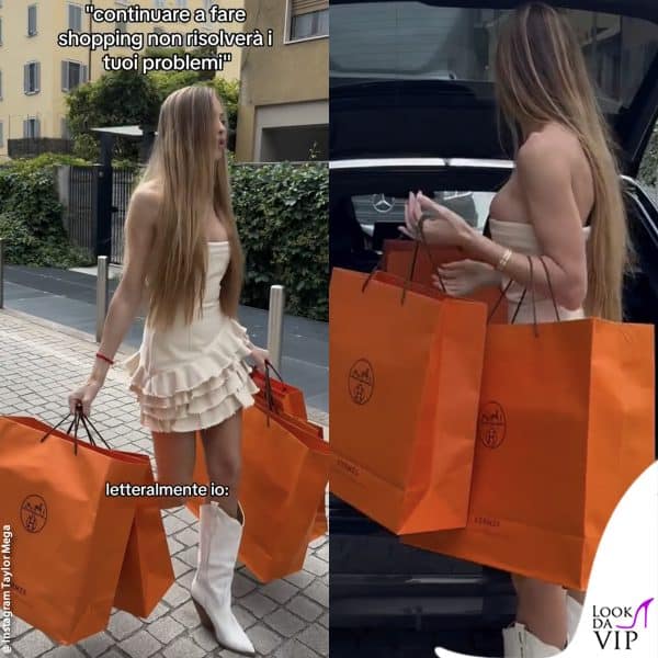 Taylor Mega è una grande collezionista di Hermès: cos'avrà comprato? 