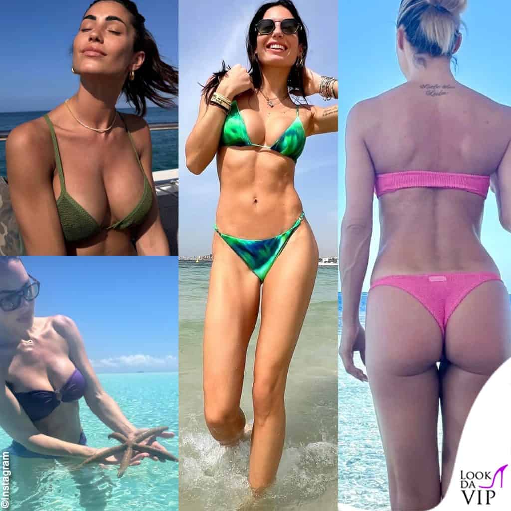 da Elisabetta Gregoraci a Ilary Blasi, le vip al bikini al caldo per le vacanze di Carnevale