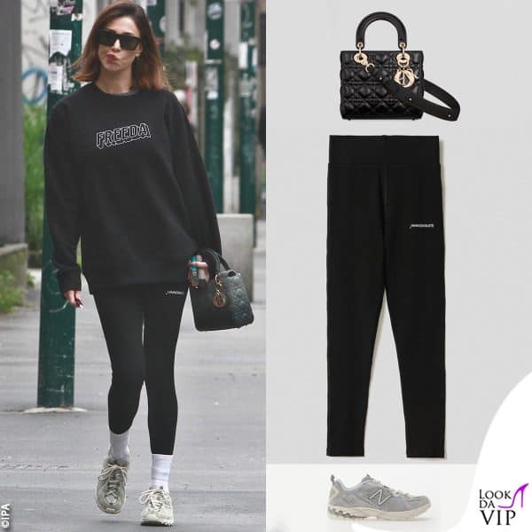 borsa Dior, leggings Hinnominate, sneakers New Balance 