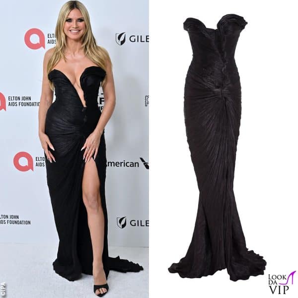 All'Elton John Aids Foundation Viewing Party con un abito Marmar Halim 