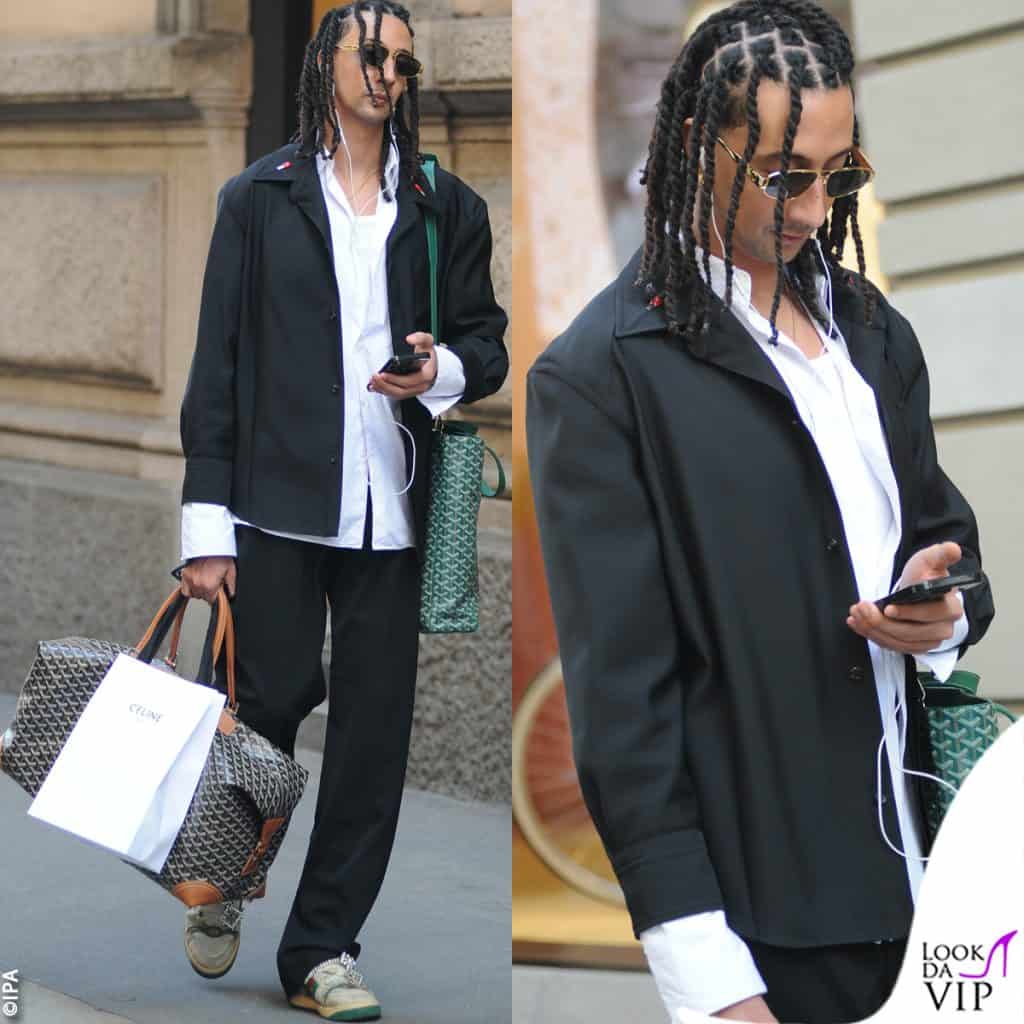 Ghali fa shopping di lusso in centro a Milano