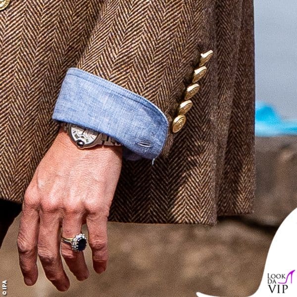 Orologio Cartier e anello con zaffiro
