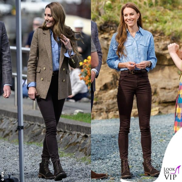 La silhouette perfetta della Middleton, si avvale di pantaloni aderenti