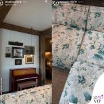 Kendall Jenner casa di campagna pianoforte divano