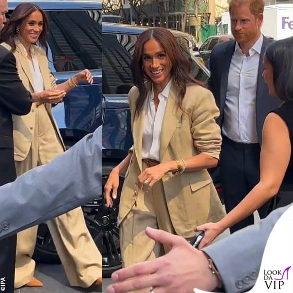 Meghan Markle a New York per il Time100 Summit: con lei c'è il marito, il principe Harry 