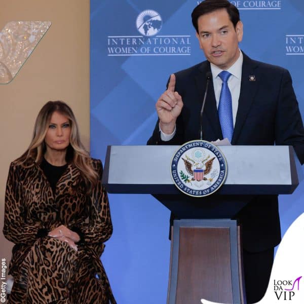 Melania Trump durante lo speech di Marco Rubio 