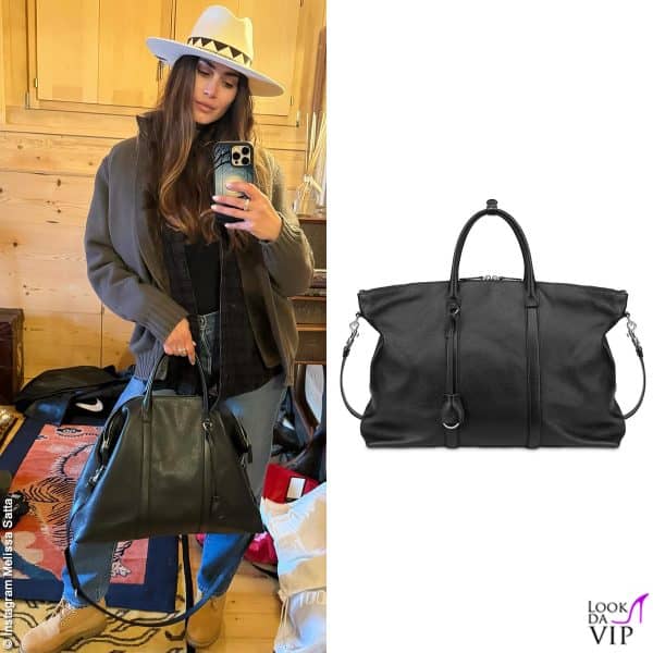 Il weekend di Melissa Satta è caratterizzato dalla borsa Pollini 