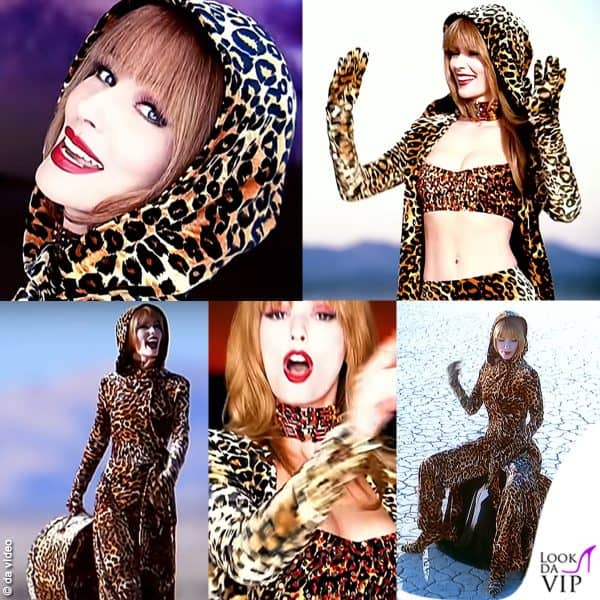 il look è ispirato a quello di Shania Twain in "That Don't Impress Me Much", successo del 1997
