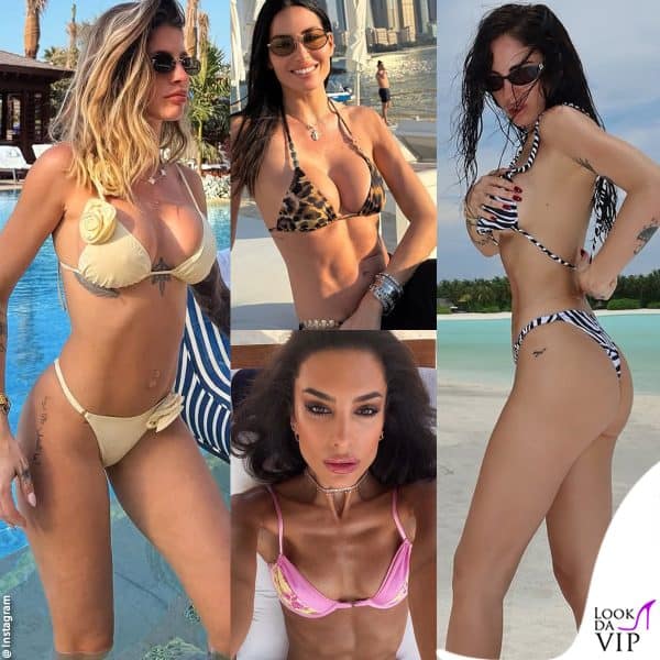 da Elisabetta Gregoraci a Giulia De Lellis, primavera in bikini per le star