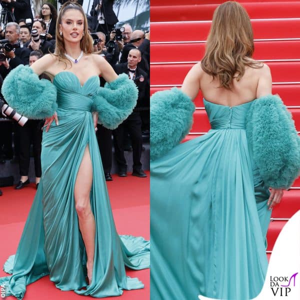 abito Zuhair Murad e gioielli Pomellato per Alessandra Ambrosio 
