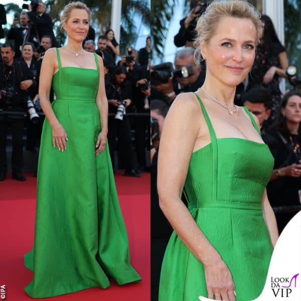 abito Emilia Wickstead per Gillian Anderson 