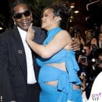Rihanna in Alaia e Asap Rocky in Saint Laurent a Cannes 2025