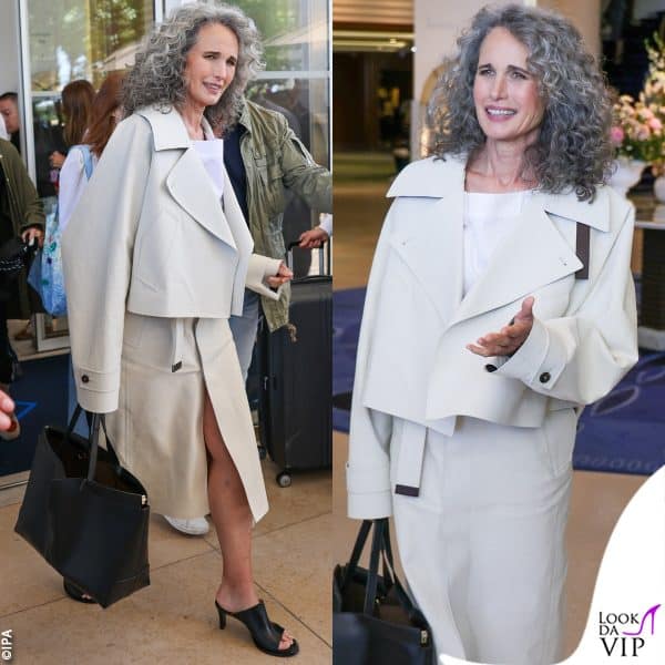 Andie MacDowell in Tod's