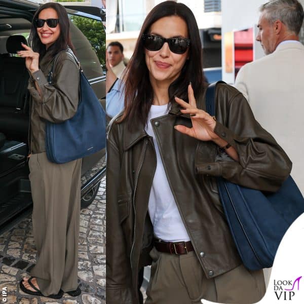 Per la Shayk borsa Michael Kors, giubbotto di pelle e... ciabatte 