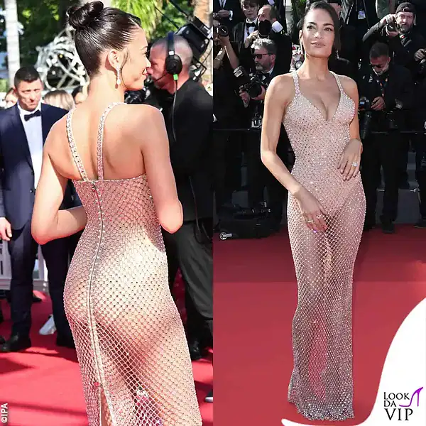nude look Atelier Versace per Elodie, nel 2024 
