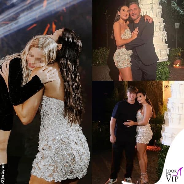 Francesco Totti, Cristian e Isabel in posa con Chanel