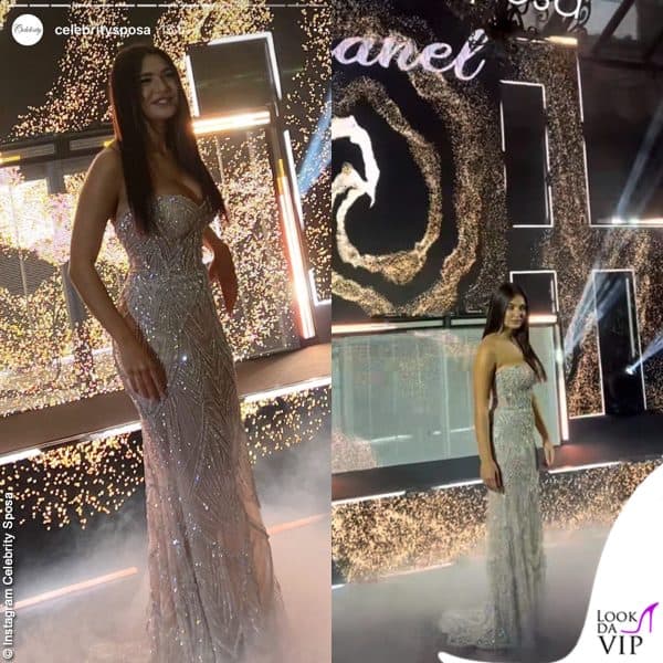 Chanel Totti con l'abito lungo Celebrity Sposa
