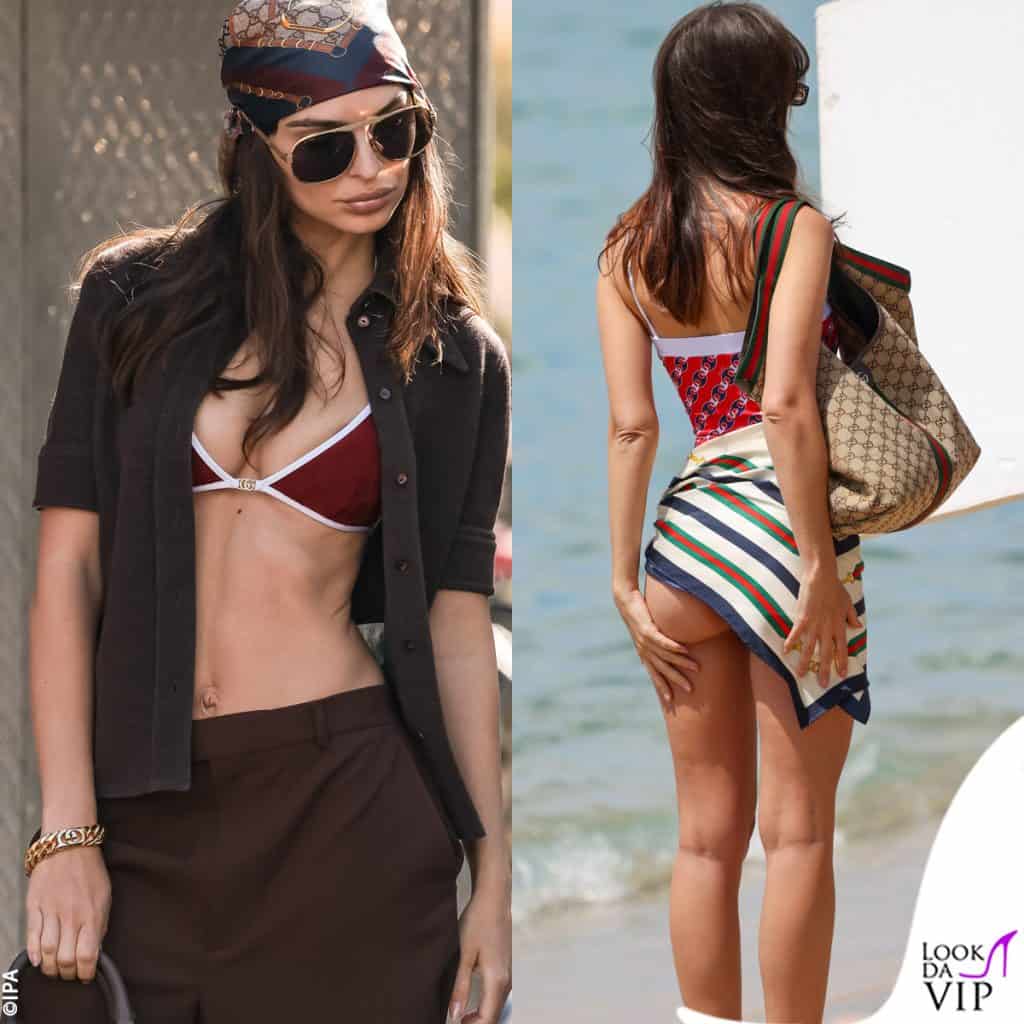 Emily Ratajkowski a Cannes per uno shooting con Gucci