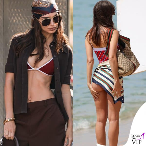 Emily Ratajkowski a Cannes per uno shooting con Gucci