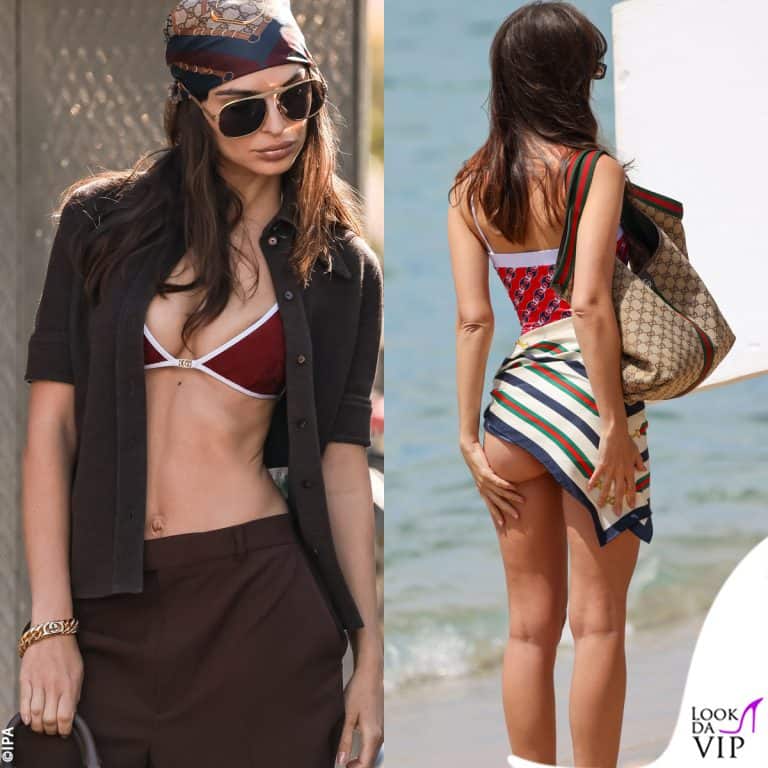 Emily Ratajkowski a Cannes per uno shooting con Gucci