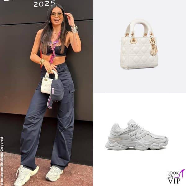 borsa Dior, sneakers New Balance 
