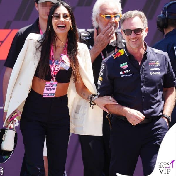 Elisabetta Gregoraci con Flavio Briatore e Nathan Falco 