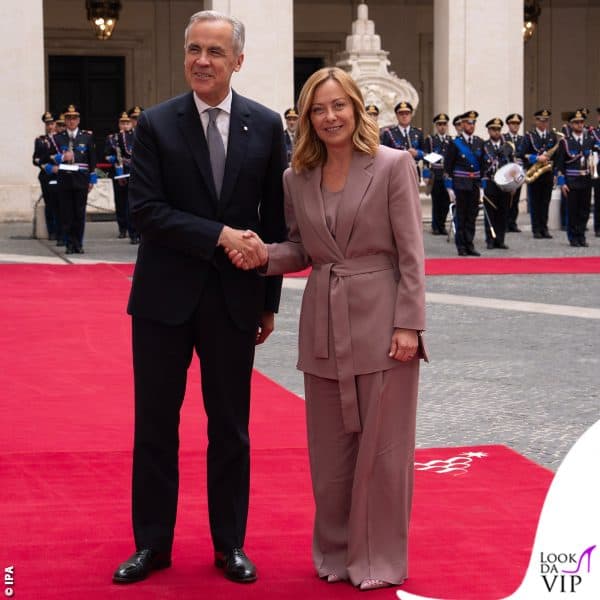 Giorgia Meloni con Mark Carney, primo mimistro canadese 