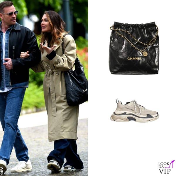 borsa Chanel e sneakers Balenciaga per Ilary 