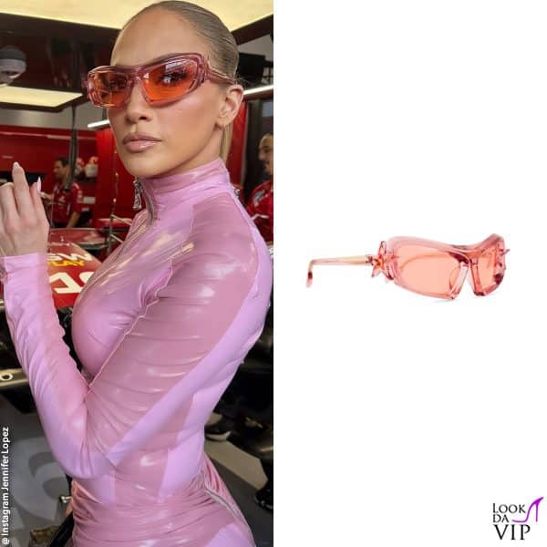 Jennifer Lopez con gli occhiali Hadia Galeb 