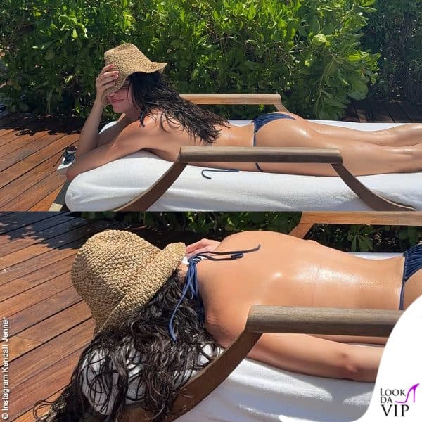 Kendall prende il sole fotografata da Kylie