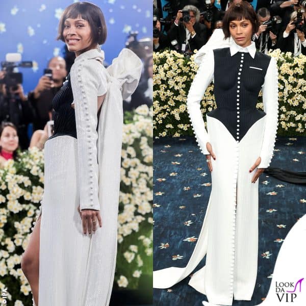 Zoe Saldana in Thom Browne 