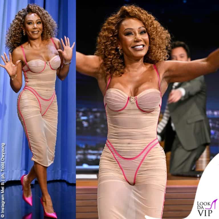 Mel B Scary Spice Tonight Show vestito Diesel