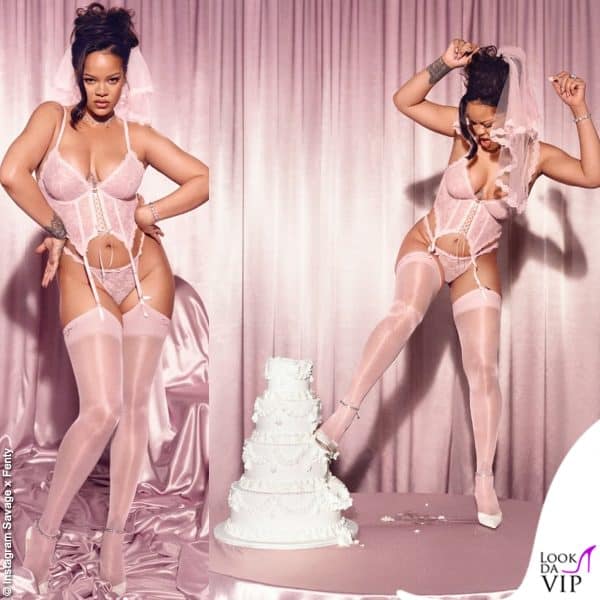 Riri è una sposa molto sexy che si accanisce sulla torta