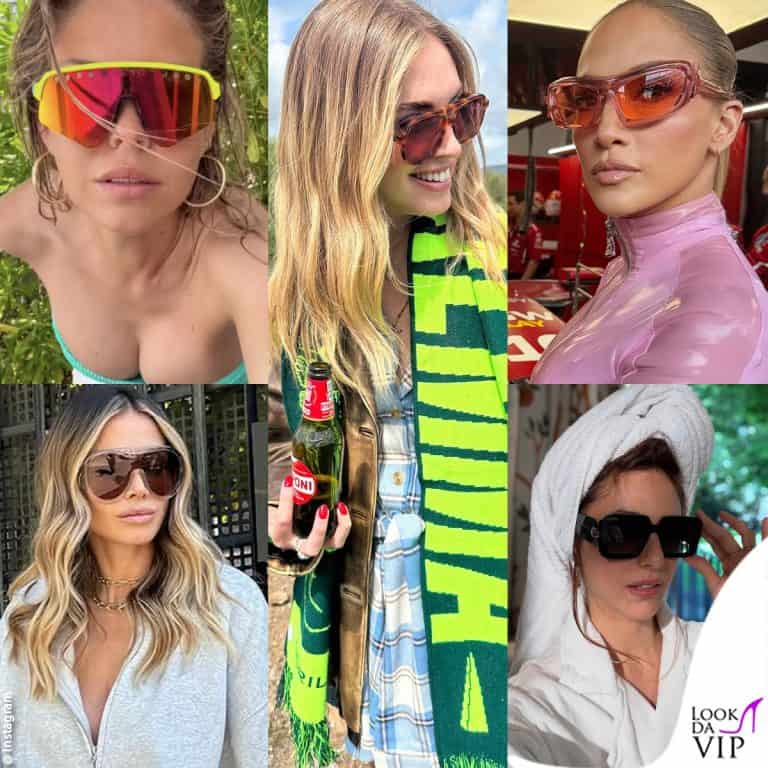 gli occhiali da sole delle vip per la primavera estate 2025
