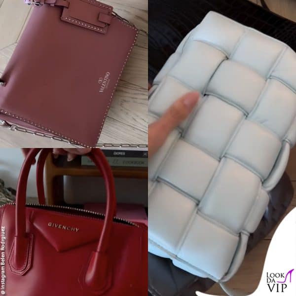 dall'alto in senso orario: Valentino, Bottega Veneta e Givenchy 