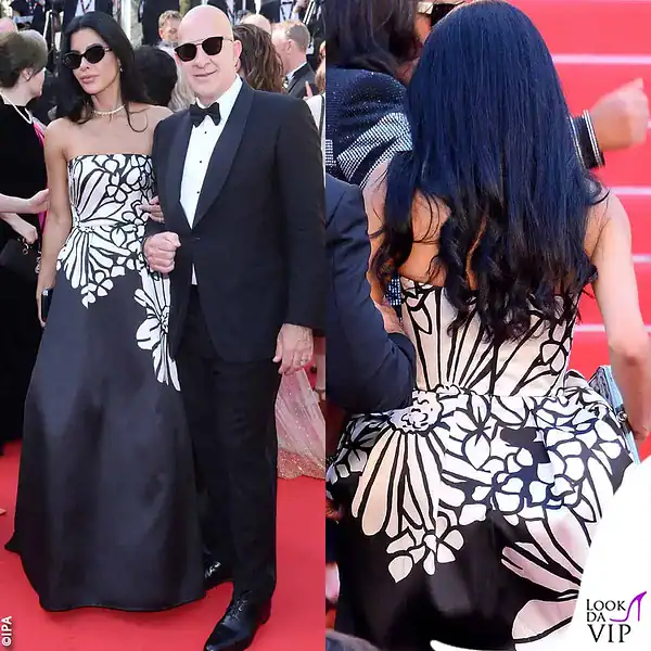 sul red carper del Festival di Cannes: lei ha indossato un abito Elie Saab